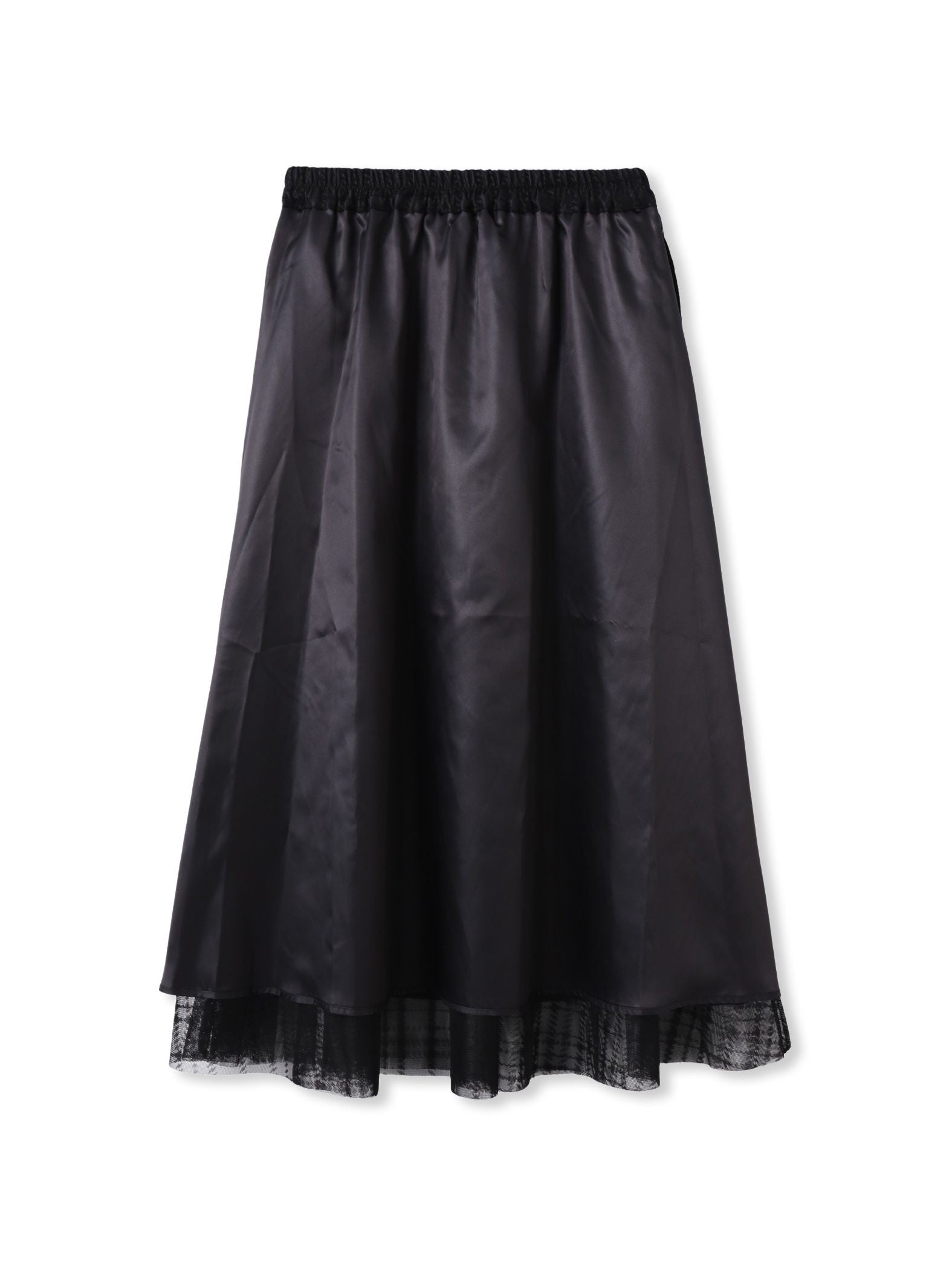 フロッキーチェックスカート≪手洗い可能≫