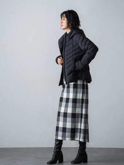 【ショート丈】ストレッチダウンコート