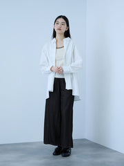 【シーズンレス】ナイロンツイルデニムイージーワイドパンツ