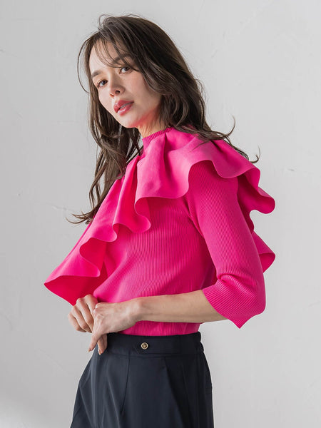 ケープ付き5wayニット