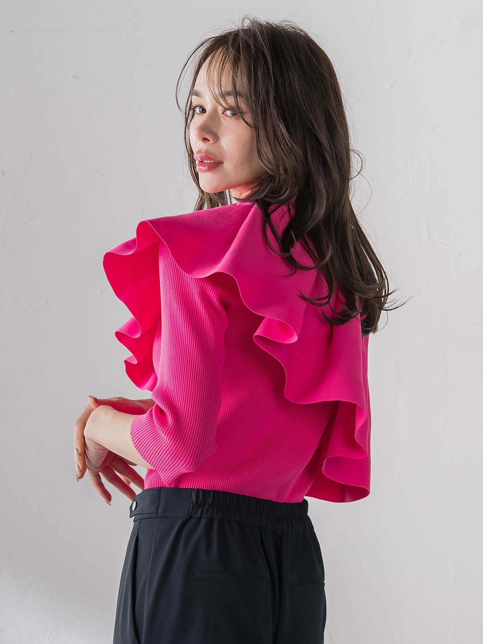 ケープ付き5wayニット