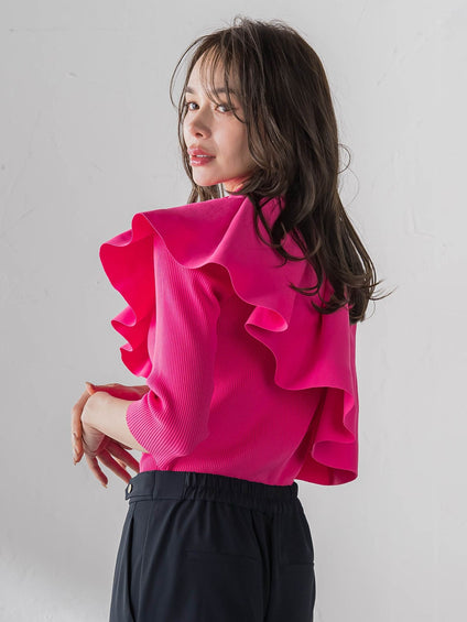 ケープ付き5wayニット