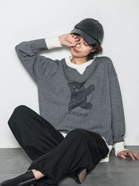 BEARジャカードニット≪手洗い可能≫