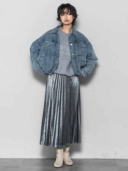 【WEB限定】刺繍ロゴニットプルオーバー≪洗濯機で洗える≫