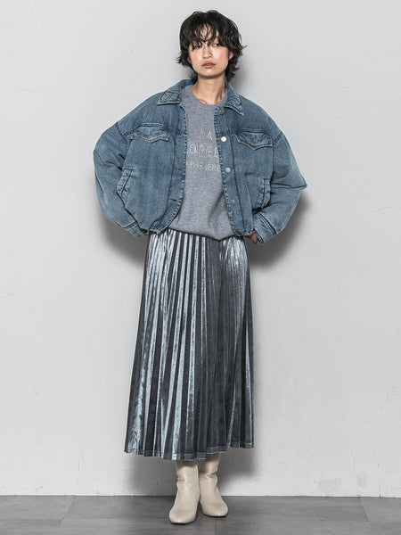 【WEB限定】刺繍ロゴニットプルオーバー≪洗濯機で洗える≫