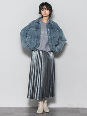 【WEB限定】刺繍ロゴニットプルオーバー≪洗濯機で洗える≫