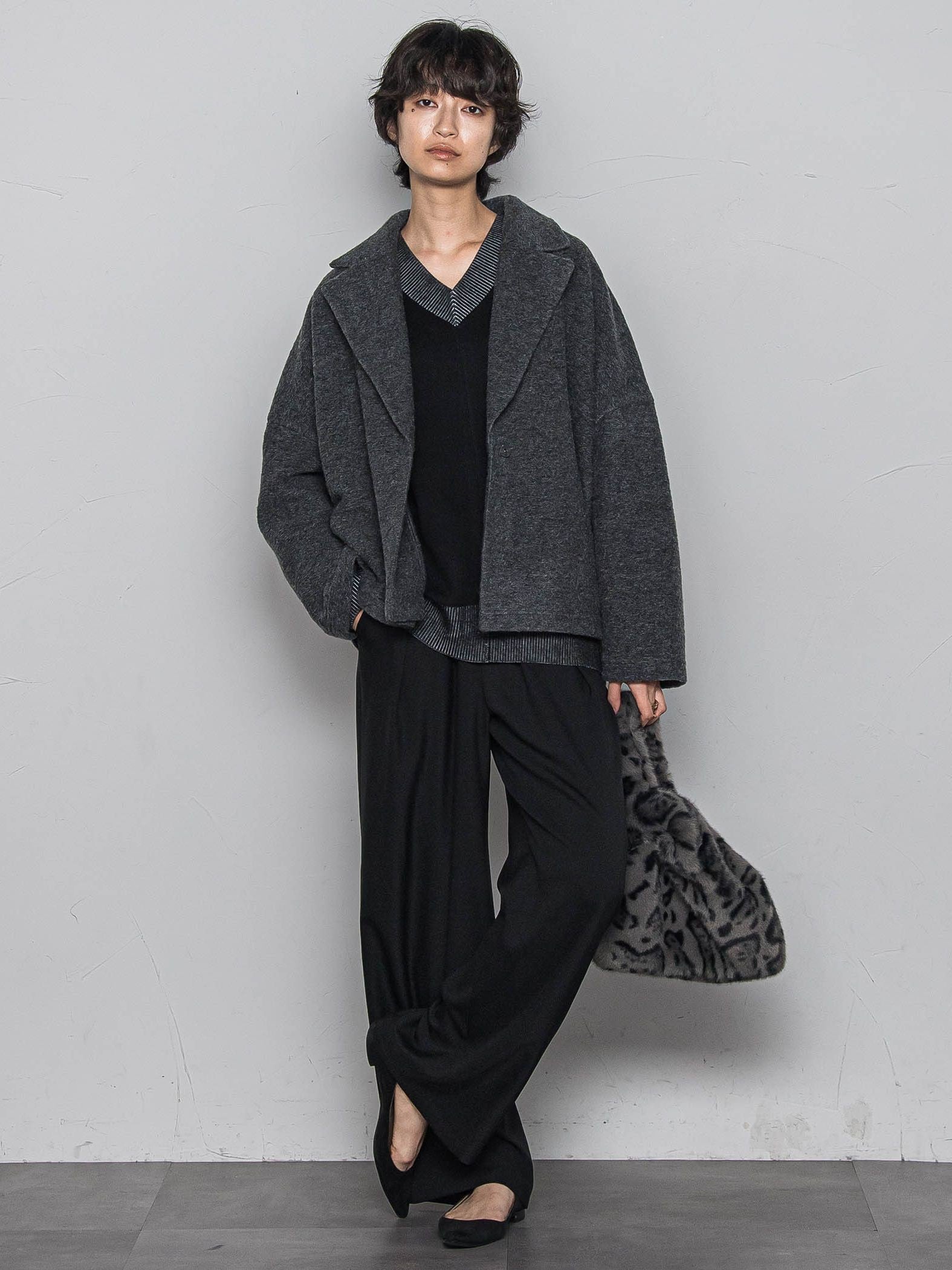 今日の気分で着回せるリバーシブルニット≪手洗い可能≫