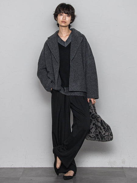 今日の気分で着回せるリバーシブルニット≪手洗い可能≫