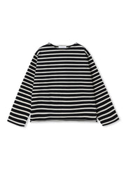 【WEB限定】ボーダーロングTシャツ≪洗濯機で洗える≫