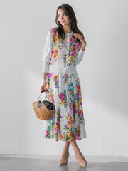 ビッグフラワーブーケスカート