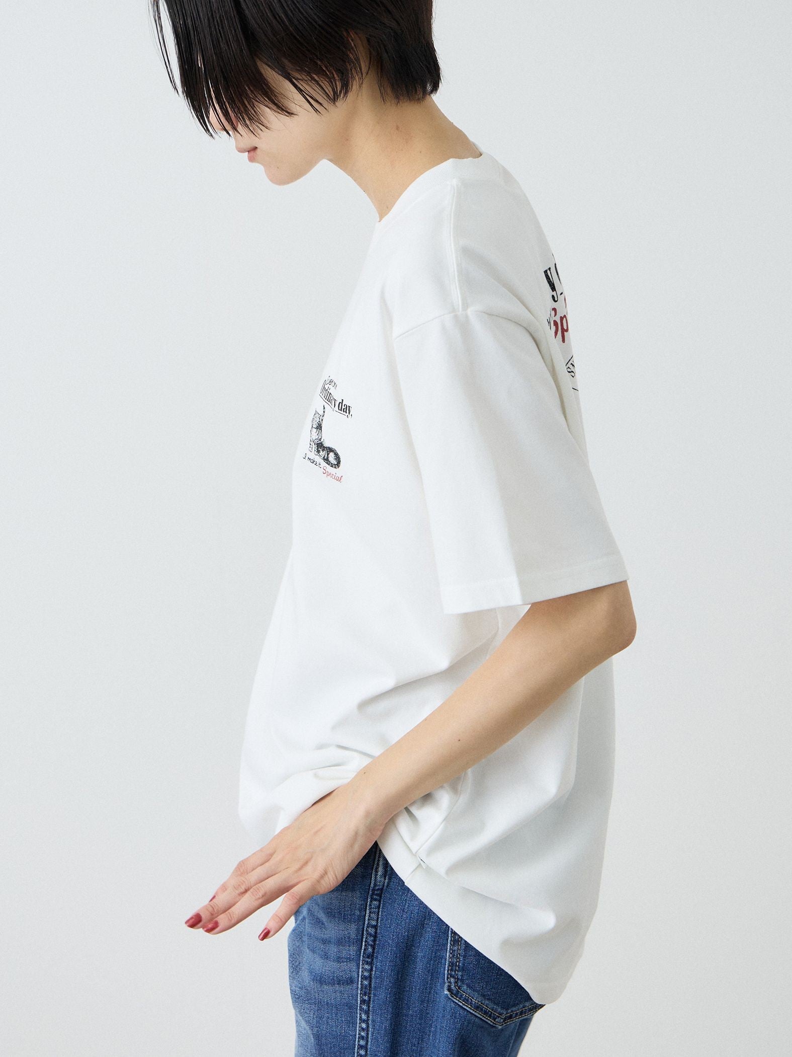 【Power To People】Ordinary day プリント Tシャツ