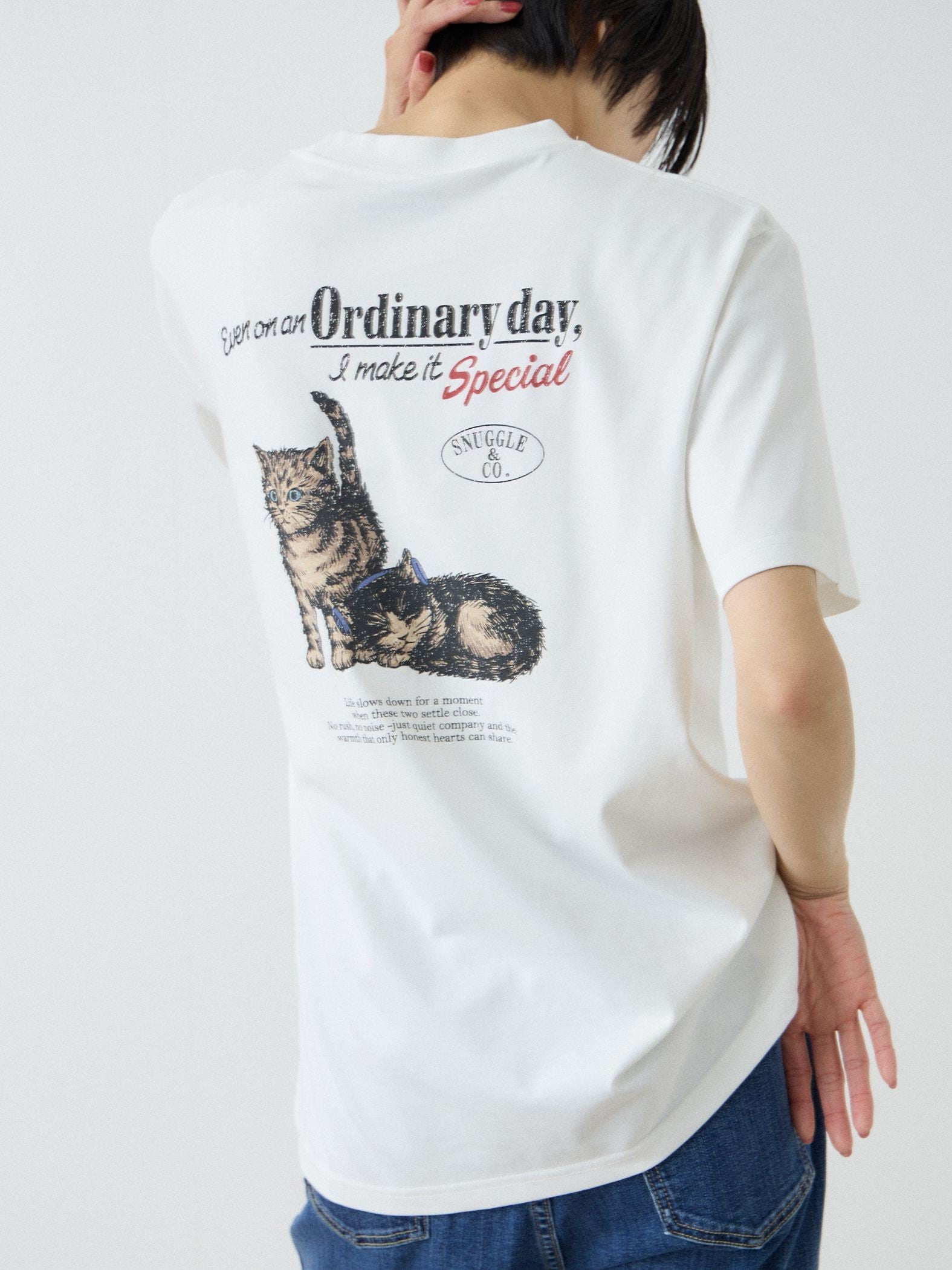 【Power To People】Ordinary day プリント Tシャツ