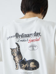【Power To People】Ordinary day プリント Tシャツ