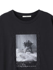 チュール重ねフォトTシャツ