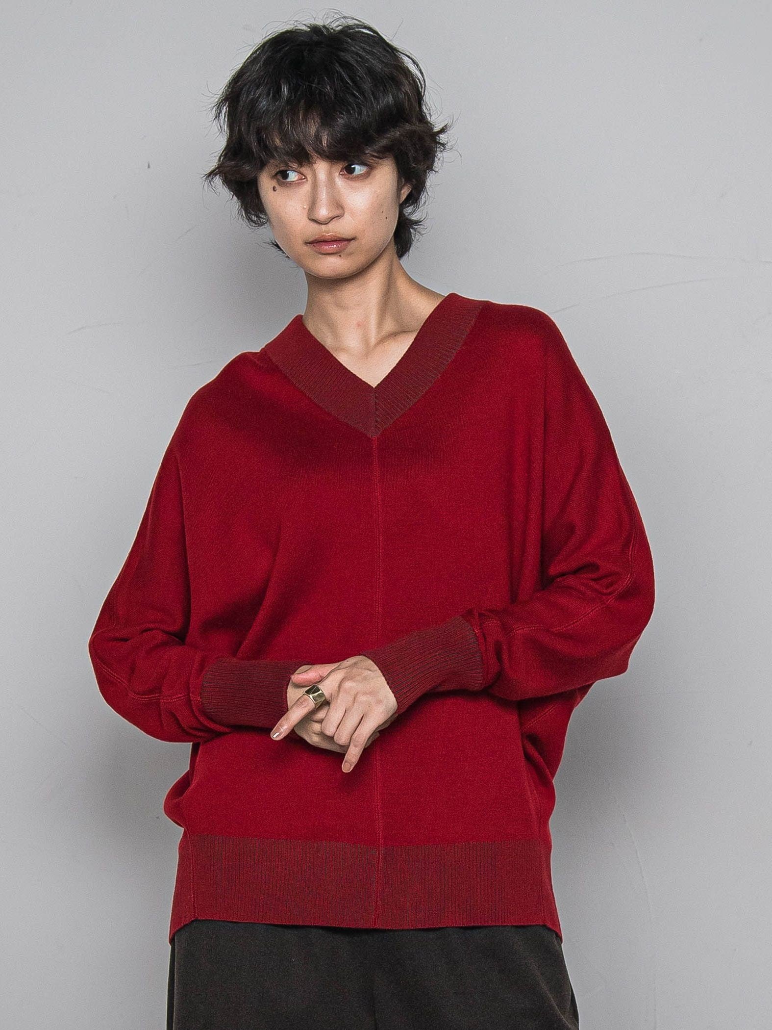 今日の気分で着回せるリバーシブルニット≪手洗い可能≫