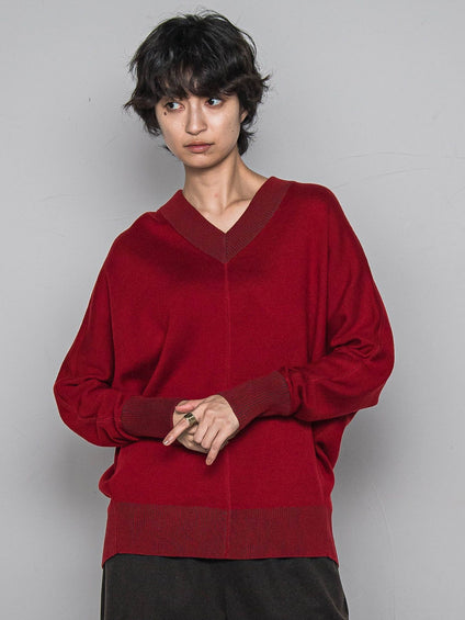 今日の気分で着回せるリバーシブルニット≪手洗い可能≫