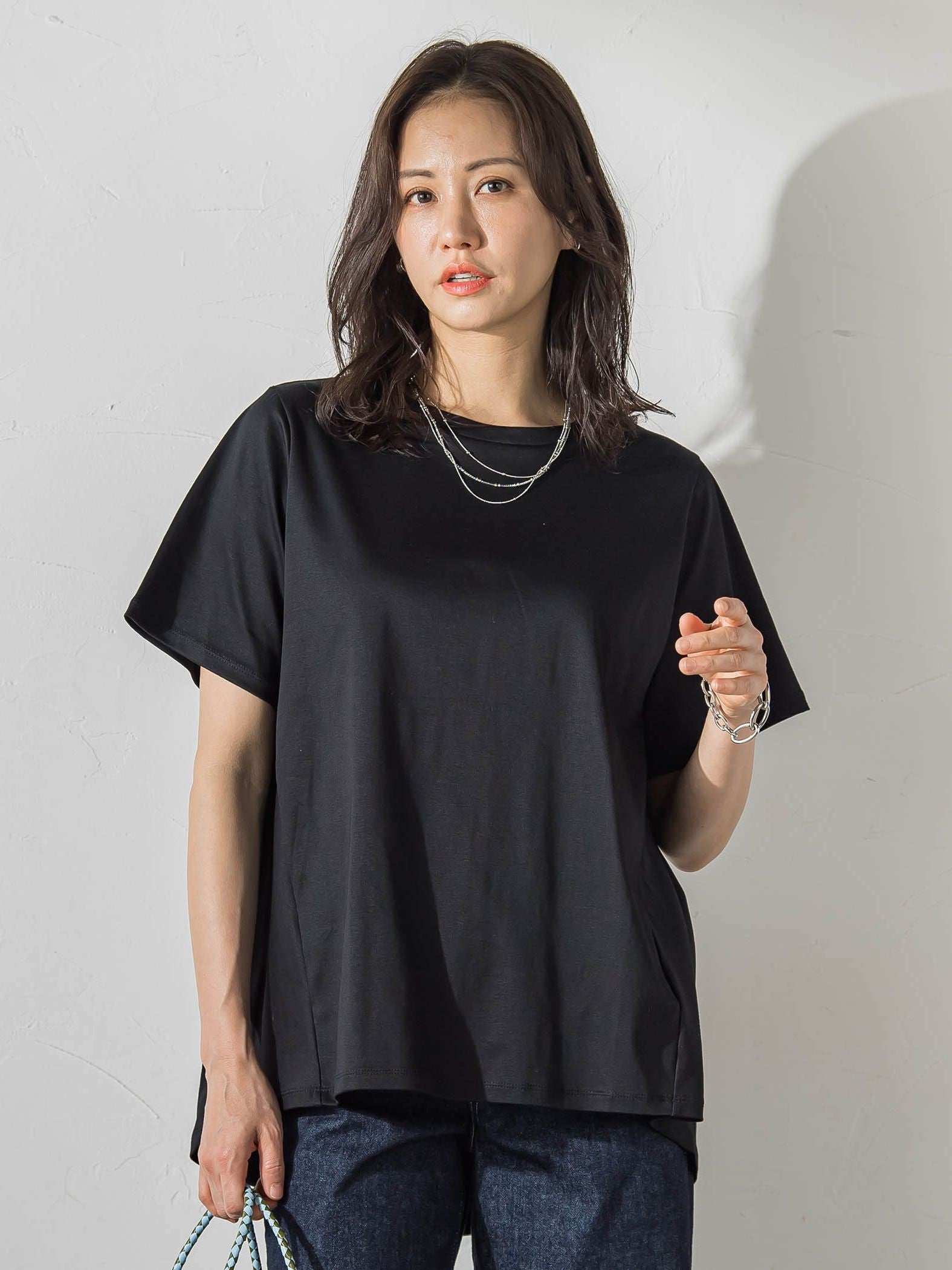 【WEB限定】≪気分で選べる12色展開！≫ジュエリーカラーカットソー