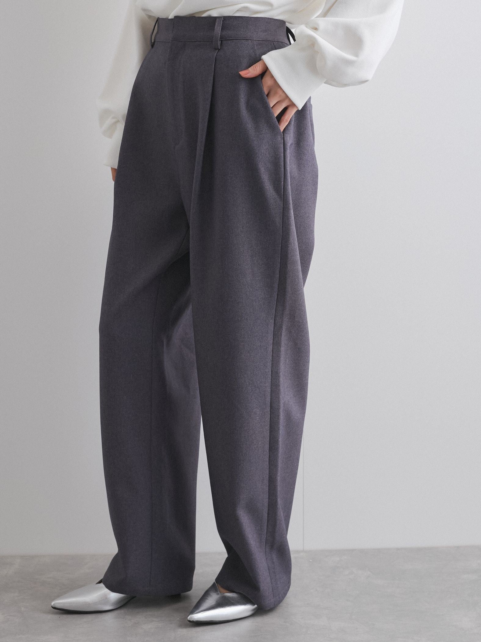 ツイルチノカーブパンツ≪洗濯機で洗える≫