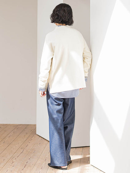 【大きいサイズ】配色CHESSニット