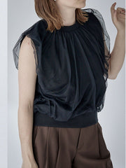 Chulle gather tops 【日本製】≪手洗い可能≫