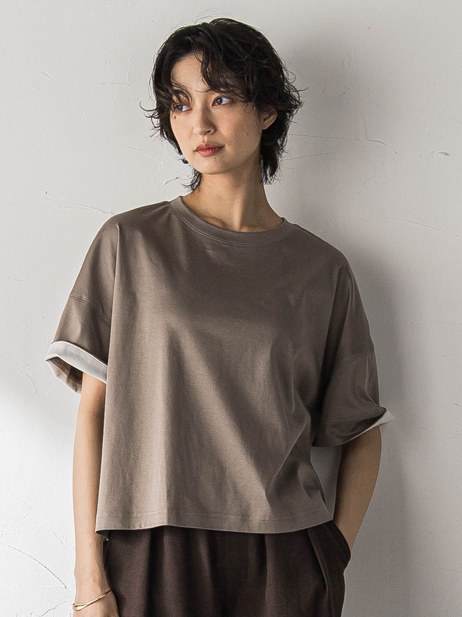 汗ジミ防止バイカラーTシャツ