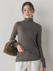 カシミヤシルクシアーラメカットソー≪手洗い可能≫