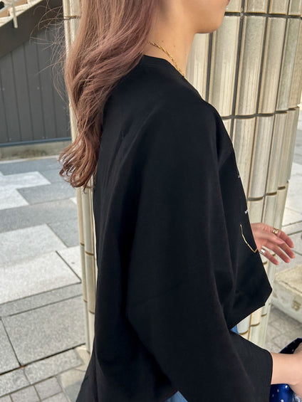 【WEB限定】箔ロゴカットソー≪手洗い可能≫