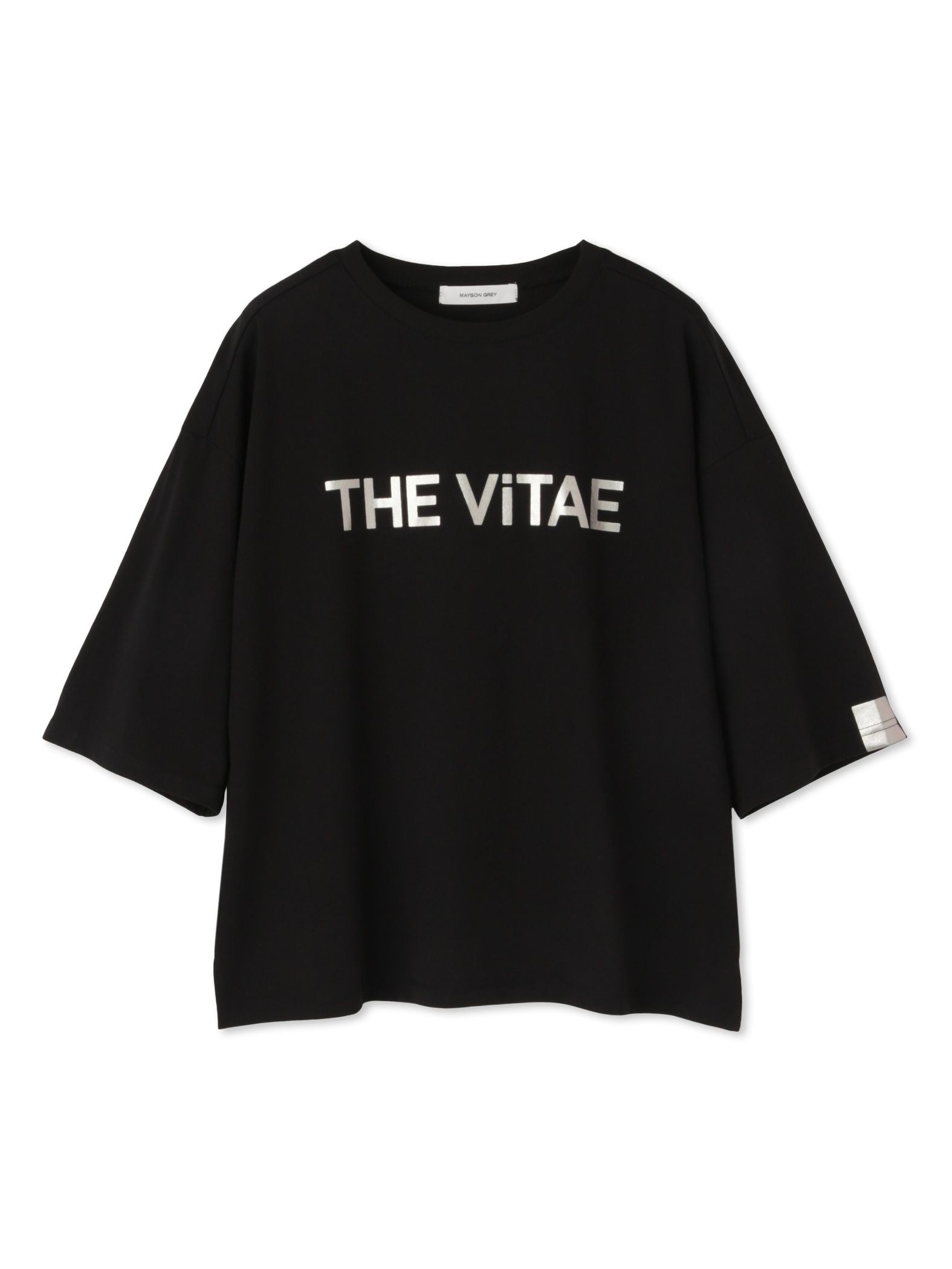 箔プリントロゴTシャツ≪手洗い可能≫