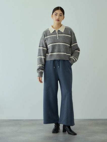 軽量ボンディングイージーワイドパンツ≪洗濯機で洗える