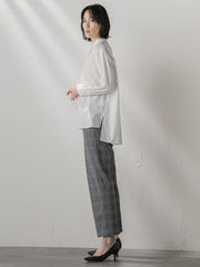 【大きいサイズ】ピクシエスタストレートパンツ≪洗濯機で洗える≫