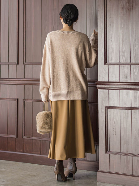 スパンコールVネックニット≪手洗い可能≫