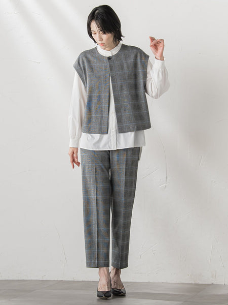 【大きいサイズ】ピクシエスタストレートパンツ≪洗濯機で洗える≫