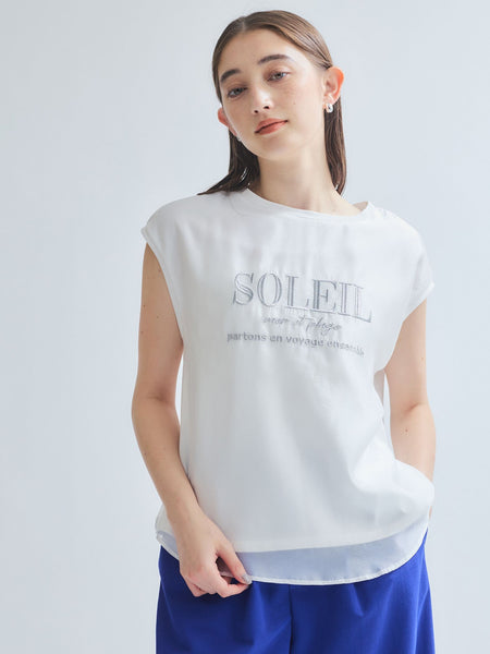 チュールドッキングシシュウTシャツ≪手洗い可能≫ | ketty