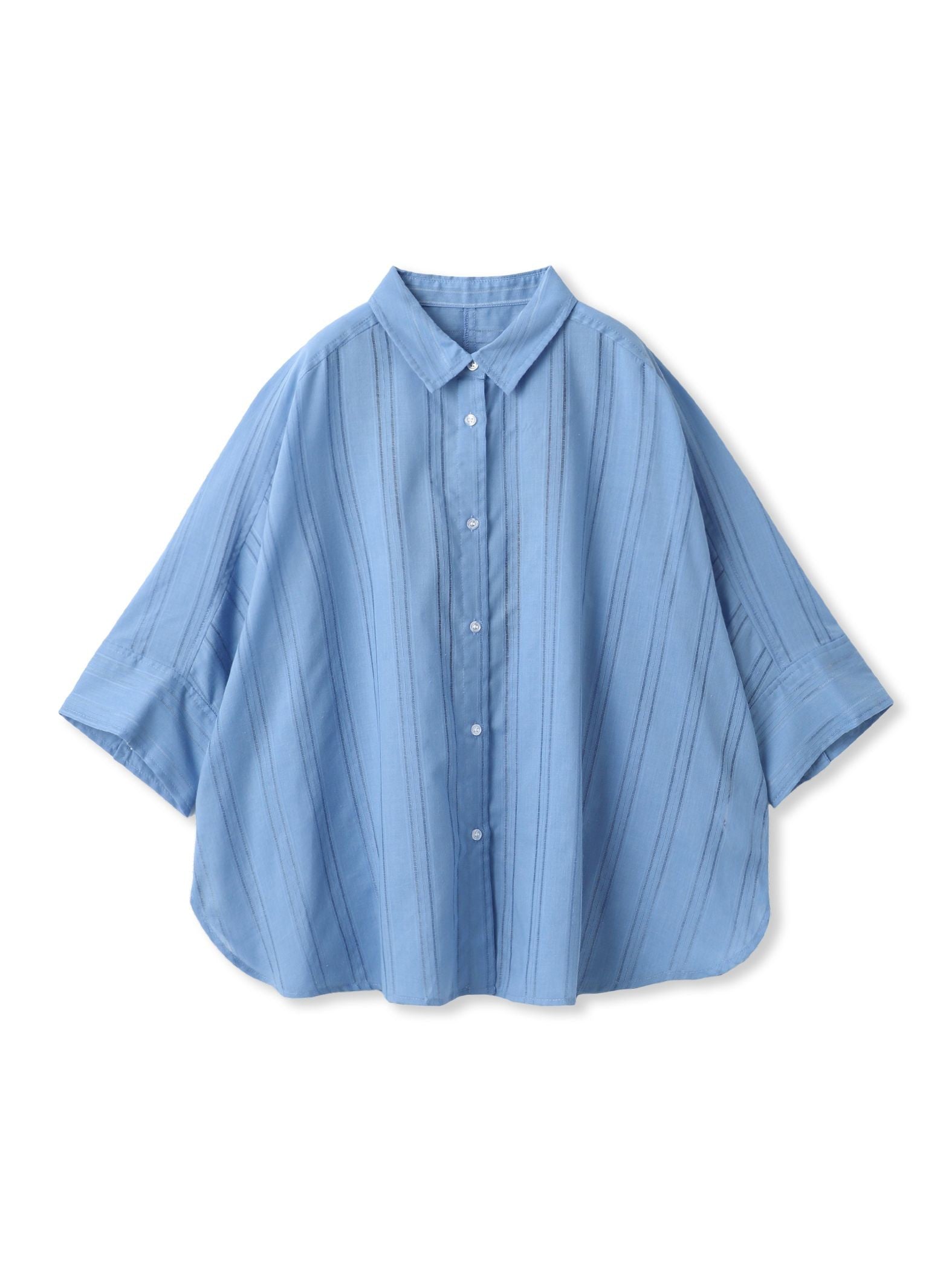 【WEB限定】T/Cストライプブラウス
