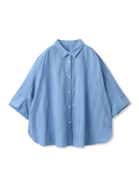 【WEB限定】T/Cストライプブラウス