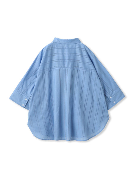 【WEB限定】T/Cストライプブラウス