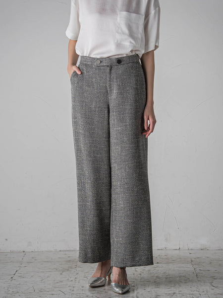 ノンウールツィードパンツ≪洗濯機で洗える/セットアップ対応≫