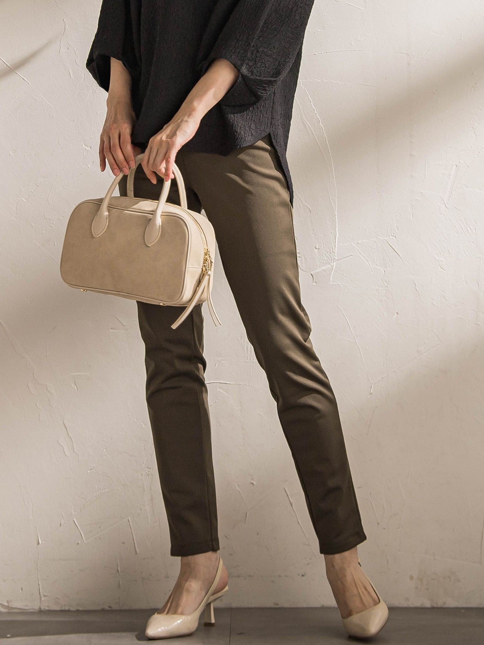 【WEB限定】裏起毛発熱レギンスパンツ≪ストレッチ/洗える≫