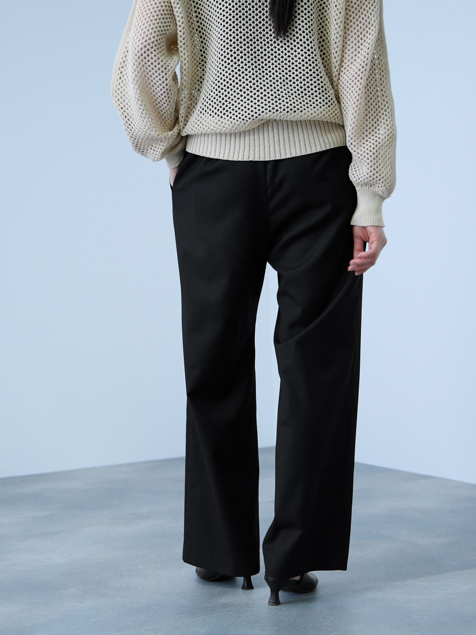 サイドポケットワイドタックパンツ