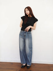 Barrel Curve Denim≪洗濯機で洗える≫