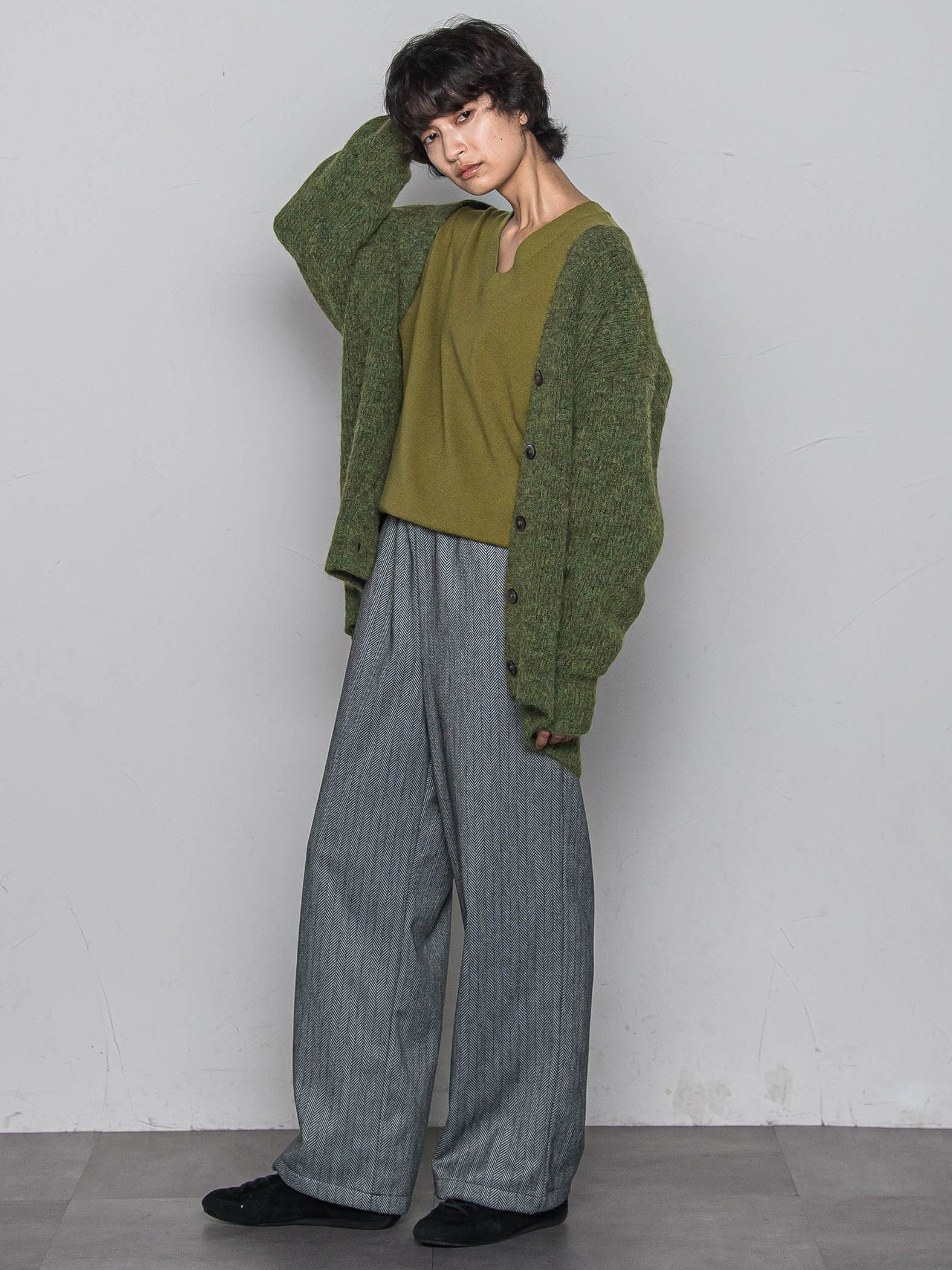 フラッフィーVネックニットカーディガン≪手洗い可能≫