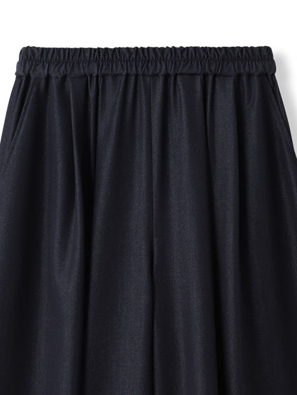 シャンブレーイージーキュロットパンツ≪手洗い可能≫