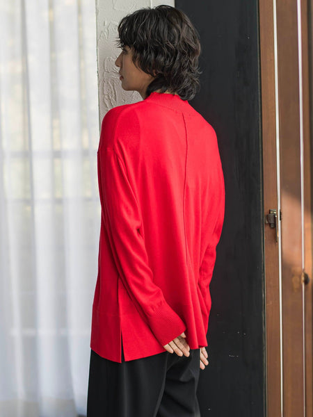 【大きいサイズ/新色追加】ファインウールハイネックニット