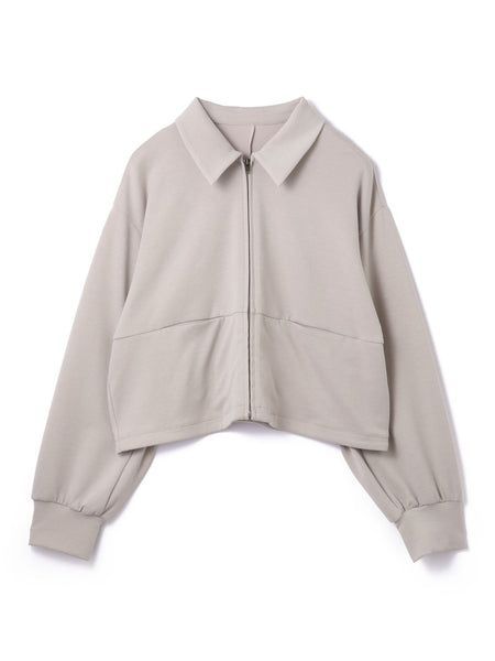 《予約販売》【ふんわり、きちんと。】ライトダンボールステンカラーブルゾン≪手洗い可能≫