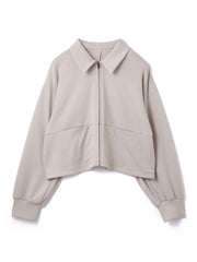 《予約販売》【ふんわり、きちんと。】ライトダンボールステンカラーブルゾン≪手洗い可能≫