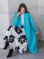 ビッグフラワーフロッキースカート