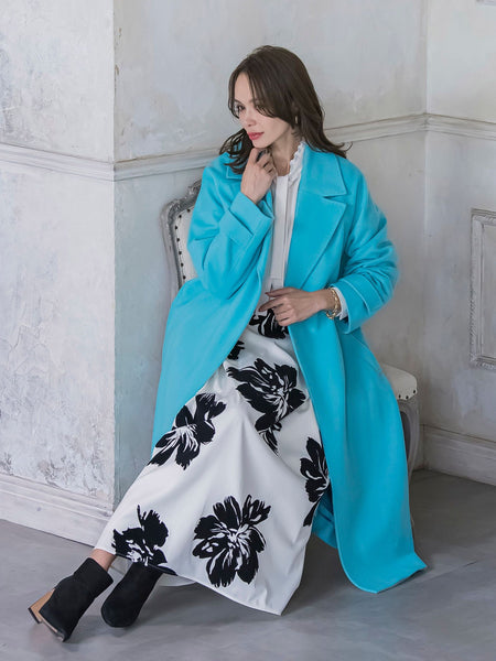 ビッグフラワーフロッキースカート