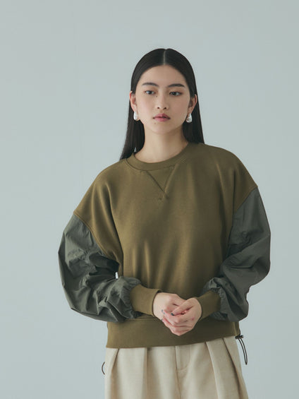 スイッチングドロストスウェットプルオーバー≪洗濯機で洗える≫