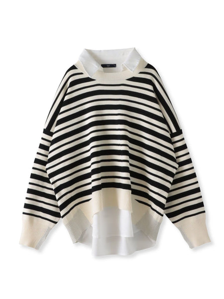 【WEB限定】”3コーデが叶う2点セット”ニット×シャツ≪手洗い可能≫