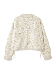 ボタニカルレースブルゾン≪手洗い可能≫